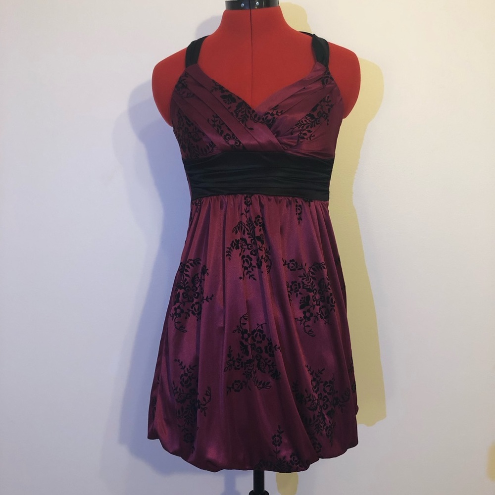 Maroon Halter Dress